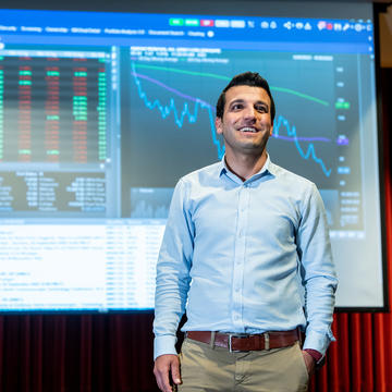 Graduate student from Saint Joseph's University in the Haub School of Business Teletorium